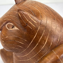 Load image into Gallery viewer, Thai Cat Teak Sculpture