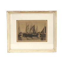 Load image into Gallery viewer, Boats Intaglio Signed Print