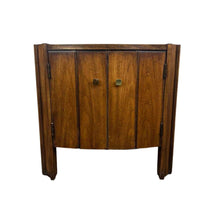 Load image into Gallery viewer, Walnut &amp; Brass End Table