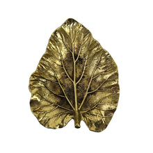 Load image into Gallery viewer, Brass Rhubarb Leaf Dish
