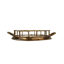 Load image into Gallery viewer, Small Bamboo Brass Tray