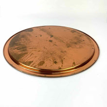 Load image into Gallery viewer, Round Copper Serving Tray