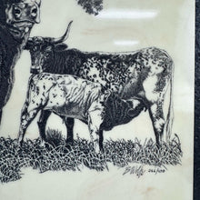 Load image into Gallery viewer, Longhorns &amp; Cactus Marble Etching