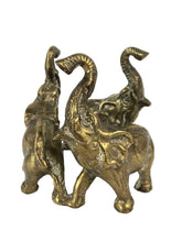 Load image into Gallery viewer, Brass Elephants Stand