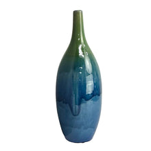 Load image into Gallery viewer, Mod Crackle Drip Vase