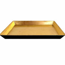 Load image into Gallery viewer, Black &amp; Gold Lacquer Tray