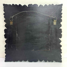 Load image into Gallery viewer, Carved Turquoise Wooden Mirror