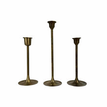 Load image into Gallery viewer, Modern Brass Candleholders