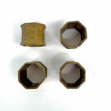 Load image into Gallery viewer, Brass Napkin Ring Set
