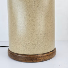 Load image into Gallery viewer, Modern Pottery &amp; Oak Lamp
