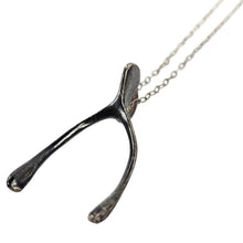 Load image into Gallery viewer, Sterling Wishbone Pendant