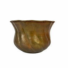 Load image into Gallery viewer, Large Brass Swirl Planter