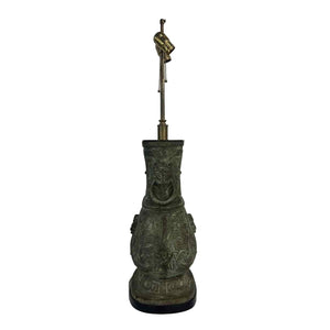 Chinese Bronze Urn Lamp