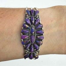 Load image into Gallery viewer, Purple Mojave Turquoise Cuff