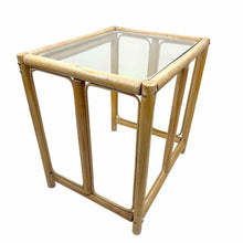 Load image into Gallery viewer, Limed Rattan End Table