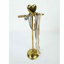 Load image into Gallery viewer, Brass Heart Jewelry Stand