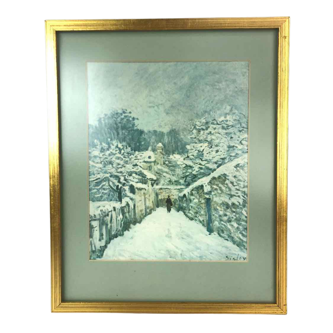 Snowy Walk Impressionism Print