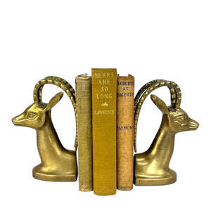 Brass Antelope Bookends