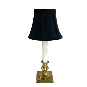 Tiny Brass Candlestick Lamp