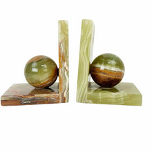 Load image into Gallery viewer, Onyx Sphere Bookends