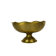 Load image into Gallery viewer, Brass Pedestal Bowl