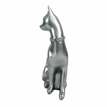 Load image into Gallery viewer, Silver Cat Statue