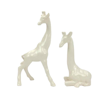 White Ceramic Giraffes