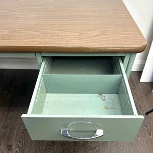Blue Metal Desk