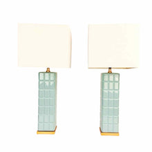 Load image into Gallery viewer, Modern Blue Grid Lamps
