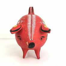 Load image into Gallery viewer, Red Pottery Piggy Bank