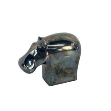 Load image into Gallery viewer, Silver Plated Hippo