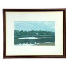 Load image into Gallery viewer, Pink House With Lake Print