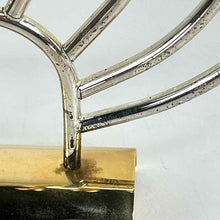 Load image into Gallery viewer, Modern Gold &amp; Chrome Menorah