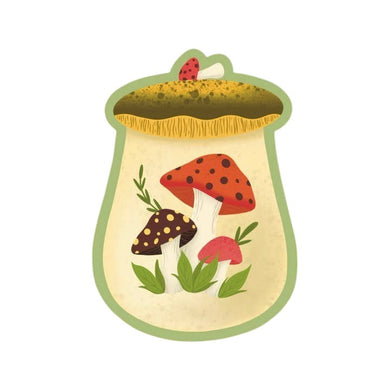 Merry Mushroom Canister Sticker