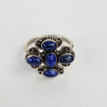 Load image into Gallery viewer, Blue Stone Sterling Ring