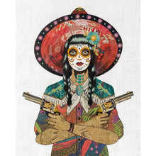 Load image into Gallery viewer, Praying Mantis Cowgirl Print