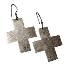 Load image into Gallery viewer, Sterling Cross Earrings