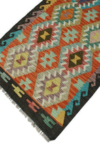 Load image into Gallery viewer, Geometric Kilim Rug