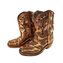Load image into Gallery viewer, Bronzed Cowboy Boots