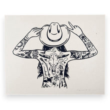 Load image into Gallery viewer, Tattooed Cowgirl Print