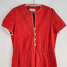 Load image into Gallery viewer, Red &amp; Ivory Mid-Century Dress