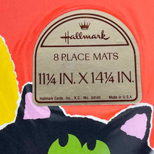 Load image into Gallery viewer, Halloween Black Cat Placemats