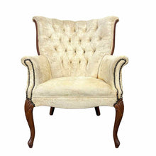 Load image into Gallery viewer, Ivory Velvet Chair