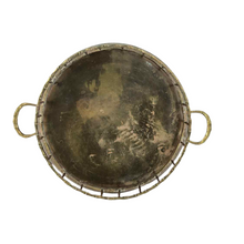 Load image into Gallery viewer, Brass Faux Bamboo Tray