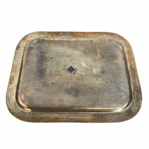 Small Bamboo Brass Tray