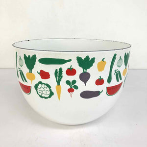 Fruit & Veggies Enamel Bowl