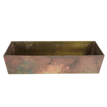 Load image into Gallery viewer, Brass Rectangular Planter