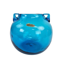 Load image into Gallery viewer, Blue Bulb Glass Vase