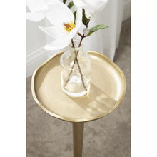 Load image into Gallery viewer, Gold Aluminum Drinks Table