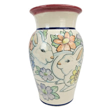 Load image into Gallery viewer, Rabbits Pottery Vase